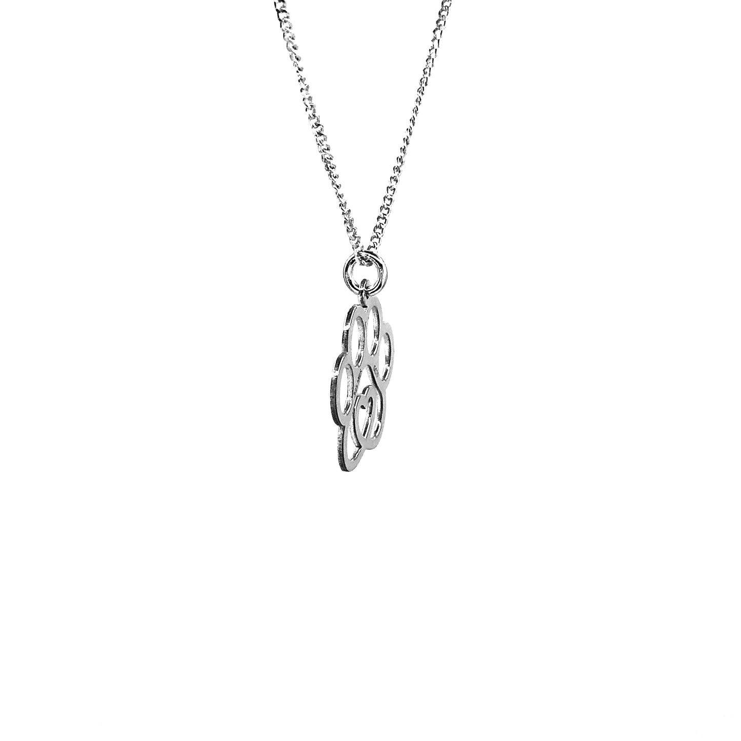 Dije Huella con Corazon y Cadena de Plata.