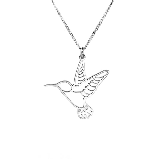 Dije de Colibrí y Cadena de Plata.