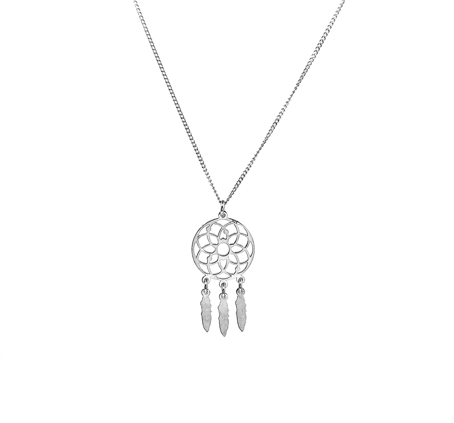 Dije Atrapasuenos y Cadena de Plata Vuelta