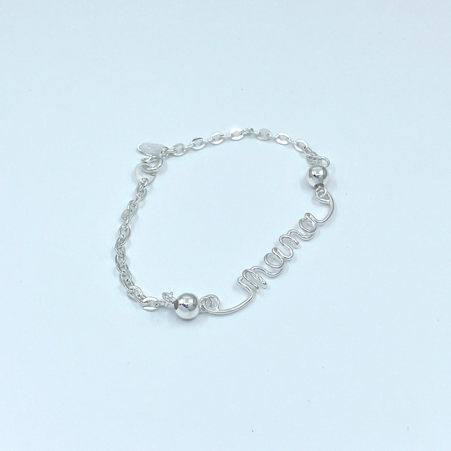 Pulsera de Plata con palabra MAMÁ.